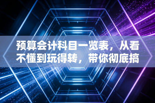 预算会计科目一览表，从看不懂到玩得转，带你彻底搞懂政府会计的底层逻辑