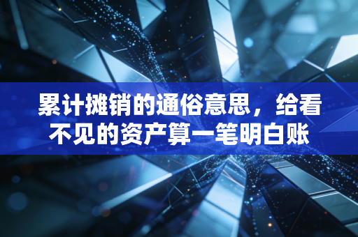 累计摊销的通俗意思,给看不见的资产算一笔明白账