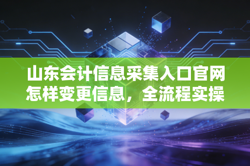 山东会计信息采集入口官网怎样变更信息,全流程实操指南与避坑建议,别让信息滞后毁了你的职业规划