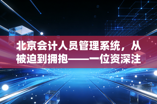 北京会计人员管理系统,从被迫到拥抱——一位资深注会眼中的数字化变革