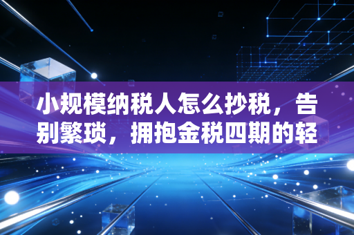 小规模纳税人怎么抄税,告别繁琐,拥抱金税四期的轻松纳税之旅