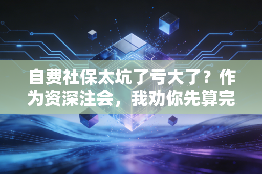 自费社保太坑了亏大了?作为资深注会,我劝你先算完这三笔账再交钱!