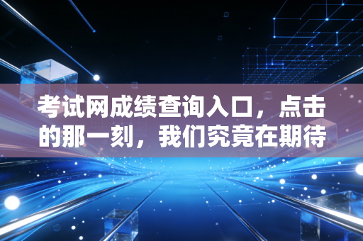 考试网成绩查询入口,点击的那一刻,我们究竟在期待什么?——致每一位在注会路上奔跑的你