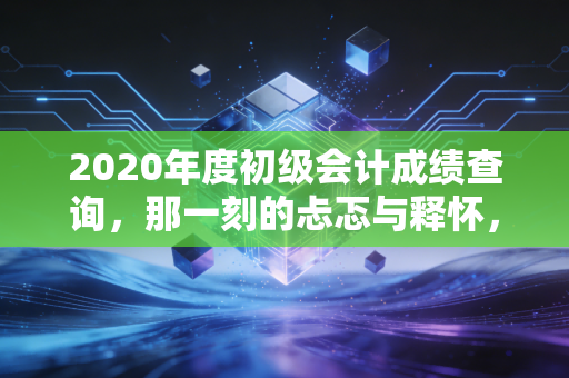 2020年度初级会计成绩查询,那一刻的忐忑与释怀,给会计新人的几点真心话
