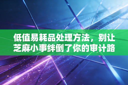低值易耗品处理方法，别让芝麻小事绊倒了你的审计路