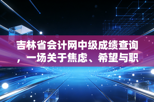吉林省会计网中级成绩查询，一场关于焦虑、希望与职业突围的深度复盘