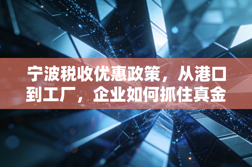 宁波税收优惠政策，从港口到工厂，企业如何抓住真金白银的红利？