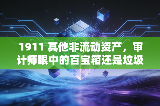 1911 其他非流动资产，审计师眼中的百宝箱还是垃圾桶？