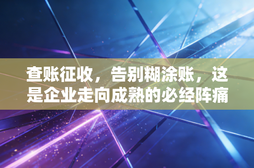 查账征收,告别糊涂账,这是企业走向成熟的必经阵痛