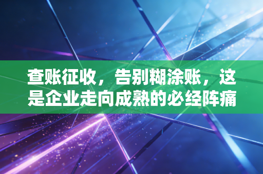 查账征收,告别糊涂账,这是企业走向成熟的必经阵痛