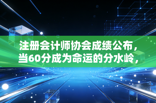 注册会计师协会成绩公布,当60分成为命运的分水岭,我们该如何面对那张轻飘飘的纸?