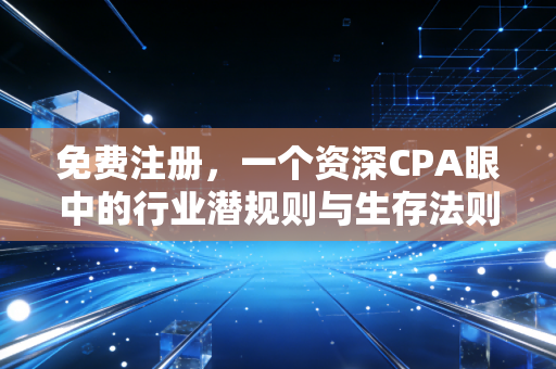 免费注册，一个资深CPA眼中的行业潜规则与生存法则