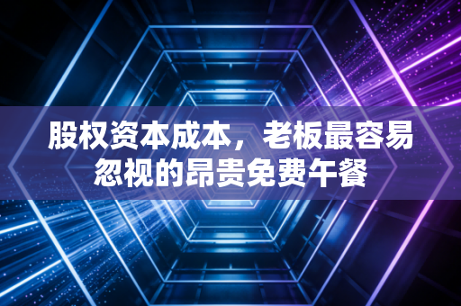 股权资本成本，老板最容易忽视的昂贵免费午餐