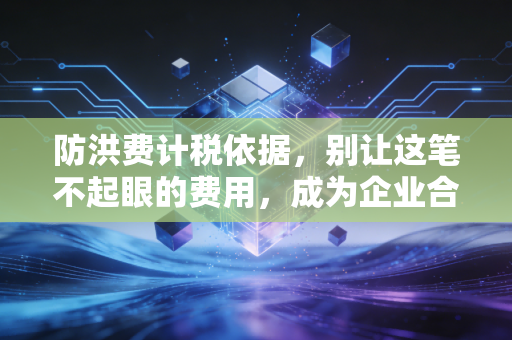防洪费计税依据，别让这笔不起眼的费用，成为企业合规路上的绊脚石