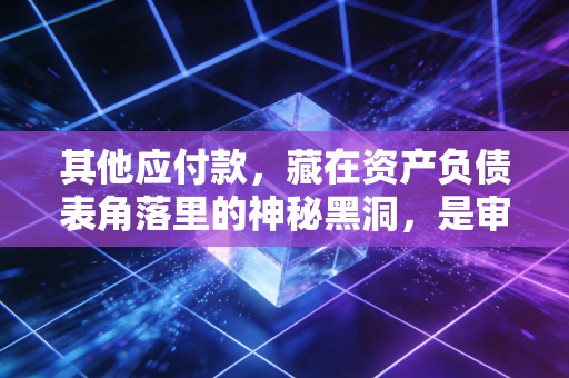 其他应付款,藏在资产负债表角落里的神秘黑洞,是审计师的噩梦还是企业的避风港?