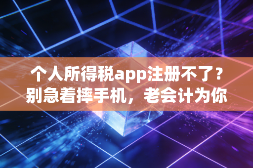 个人所得税app注册不了？别急着摔手机，老会计为你揭秘背后的原因与终极解法
