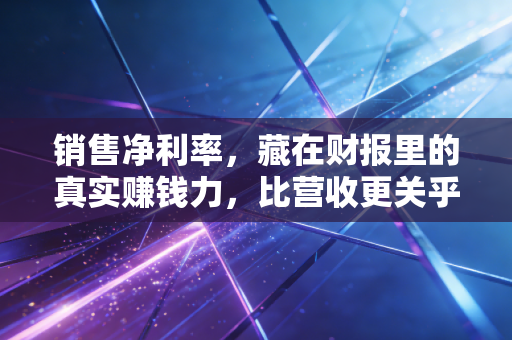 销售净利率,藏在财报里的真实赚钱力,比营收更关乎生死