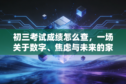 初三考试成绩怎么查,一场关于数字、焦虑与未来的家庭大考