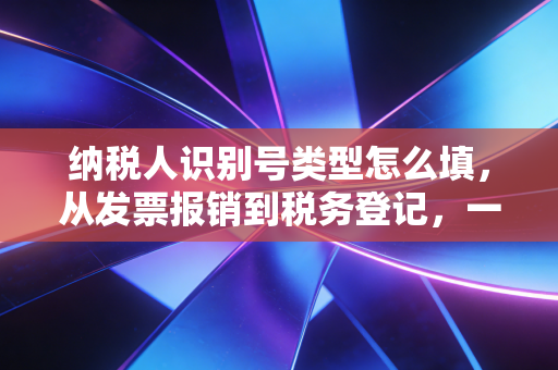 纳税人识别号类型怎么填,从发票报销到税务登记,一次搞懂那些让你头秃的选项
