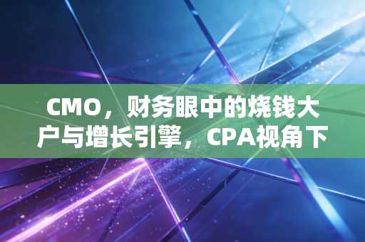 CMO,财务眼中的烧钱大户与增长引擎,CPA视角下的爱恨博弈
