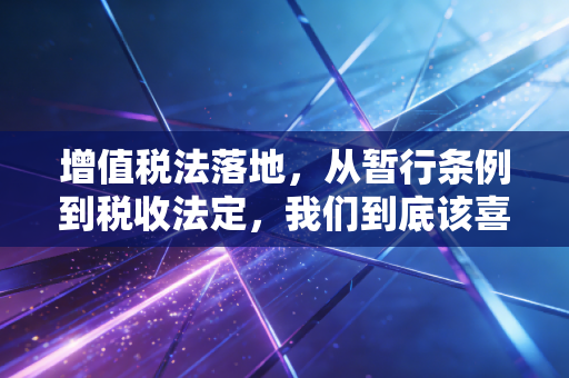 增值税法落地,从暂行条例到税收法定,我们到底该喜还是该忧?
