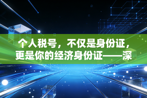个人税号，不仅是身份证，更是你的经济身份证——深度解析税务改革下的你我他