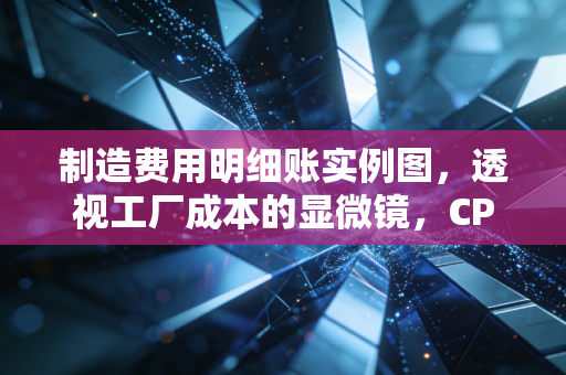 制造费用明细账实例图，透视工厂成本的显微镜，CPA老司机带你避开那些坑