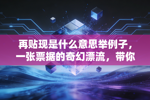 再贴现是什么意思举例子，一张票据的奇幻漂流，带你读懂央行的底牌