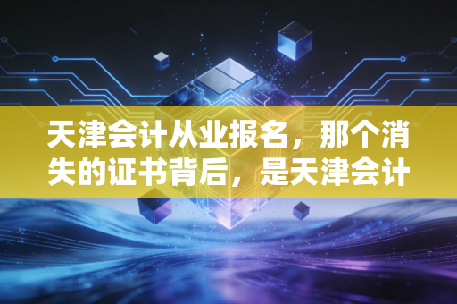 天津会计从业报名，那个消失的证书背后，是天津会计人必须面对的初级门槛与CPA进阶路