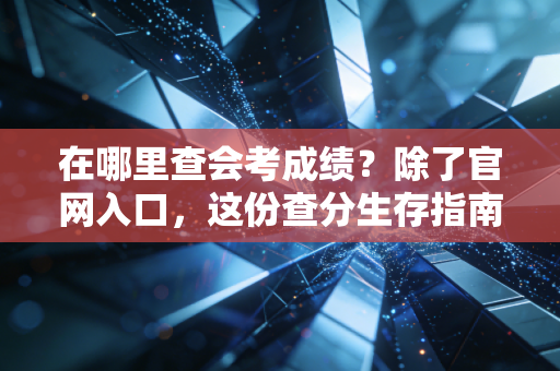 在哪里查会考成绩?除了官网入口,这份查分生存指南你更需要