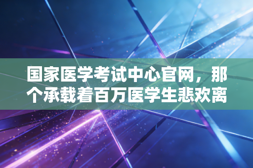 国家医学考试中心官网，那个承载着百万医学生悲欢离合的数字战场