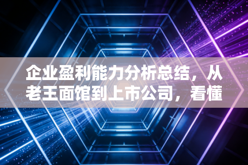 企业盈利能力分析总结，从老王面馆到上市公司，看懂数字背后的生存逻辑