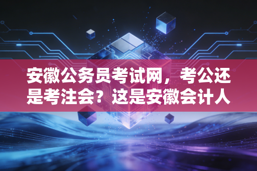 安徽公务员考试网，考公还是考注会？这是安徽会计人不得不面对的灵魂拷问