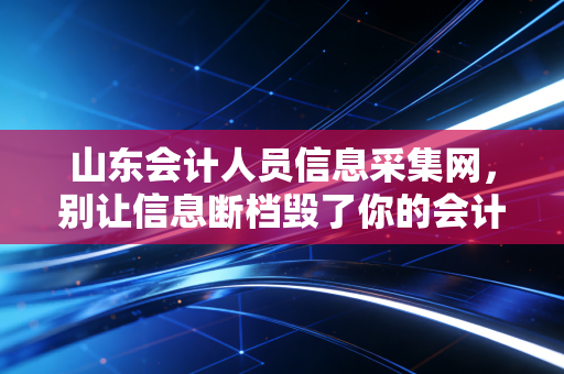 山东会计人员信息采集网，别让信息断档毁了你的会计路，聊聊那些你必须知道的潜规则与生存智慧