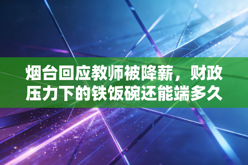 烟台回应教师被降薪，财政压力下的铁饭碗还能端多久？—— 一个注会眼中的体制内薪酬变革