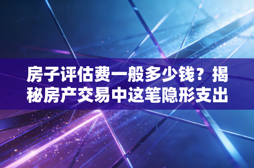 房子评估费一般多少钱?揭秘房产交易中这笔隐形支出的真实内幕
