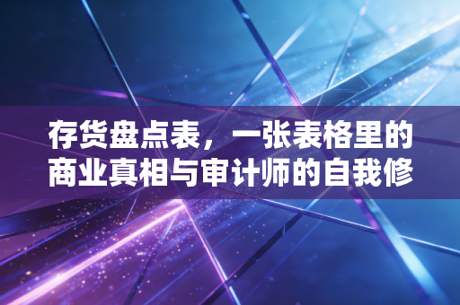 存货盘点表，一张表格里的商业真相与审计师的自我修养