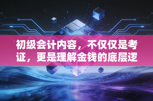 初级会计内容，不仅仅是考证，更是理解金钱的底层逻辑