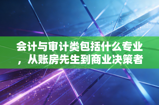 会计与审计类包括什么专业,从账房先生到商业决策者的进阶之路