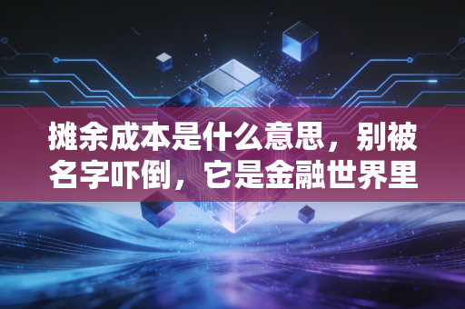 摊余成本是什么意思，别被名字吓倒，它是金融世界里最诚实的账本
