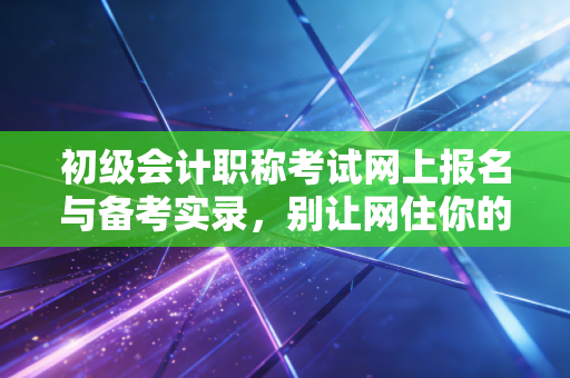 初级会计职称考试网上报名与备考实录,别让网住你的会计梦
