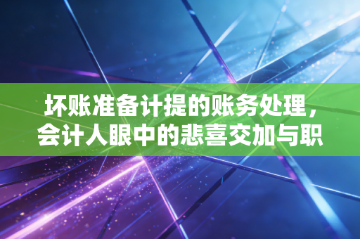 坏账准备计提的账务处理,会计人眼中的悲喜交加与职业判断