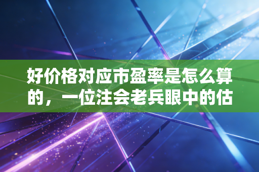 好价格对应市盈率是怎么算的，一位注会老兵眼中的估值艺术与实战心法