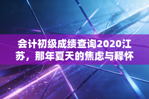 会计初级成绩查询2020江苏，那年夏天的焦虑与释怀，给所有考会计人的真心话