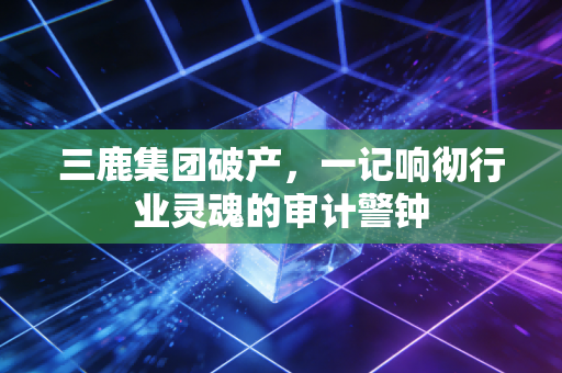 三鹿集团破产，一记响彻行业灵魂的审计警钟