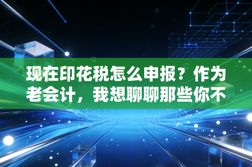 现在印花税怎么申报？作为老会计，我想聊聊那些你不知道的坑与变