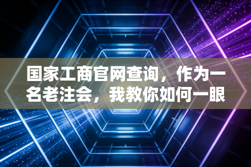 国家工商官网查询，作为一名老注会，我教你如何一眼看穿公司猫腻