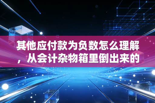 其他应付款为负数怎么理解，从会计杂物箱里倒出来的秘密