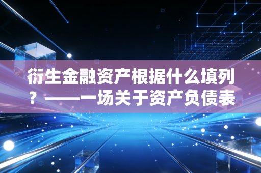 衍生金融资产根据什么填列？——一场关于资产负债表捉迷藏的深度解析