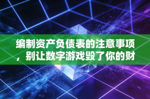 编制资产负债表的注意事项，别让数字游戏毁了你的财务健康